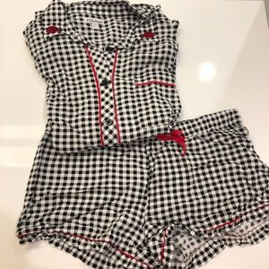 PJ Salvage Gingham Pajama Set